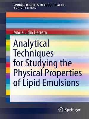 cover image of Analytical Techniques for Studying the Physical Properties of Lipid Emulsions